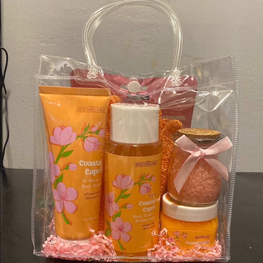 Coastal Capri Bath & Body Set - Orange and Pink